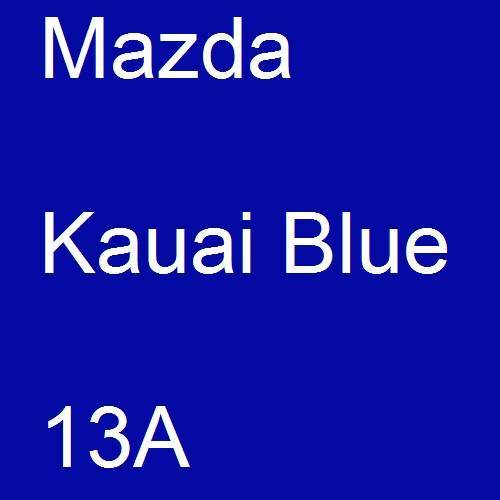 Mazda, Kauai Blue, 13A.